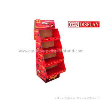 Promotional Trays Cardboard Shop Display Stands For Merchan